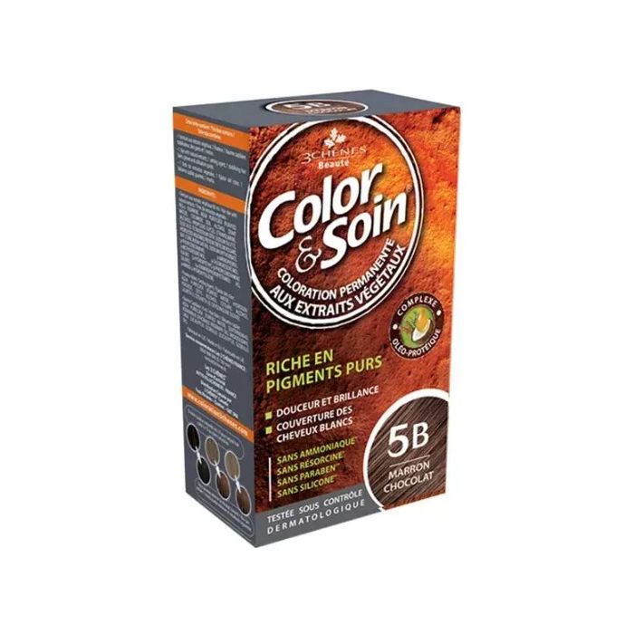 Color & Soin Coloration Permanente 3 chenes marron chocolat : 5B