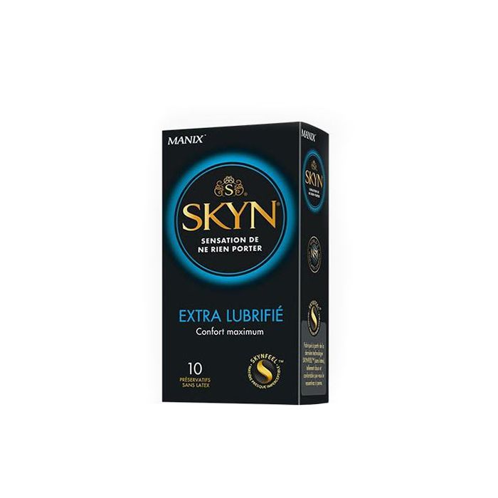 MANIX Skin Extra Lubrifié x10 Préservatifs 