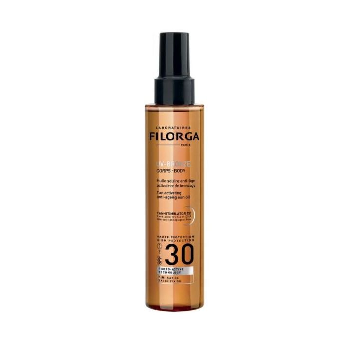 Filorga uv-bronze corps huile solaire anti-âge SPF30+ spray 150ml