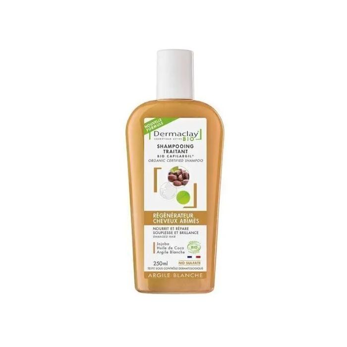 DERMACLAY Shampooing Régénérateur Cheveux Abimés BIO 250ml