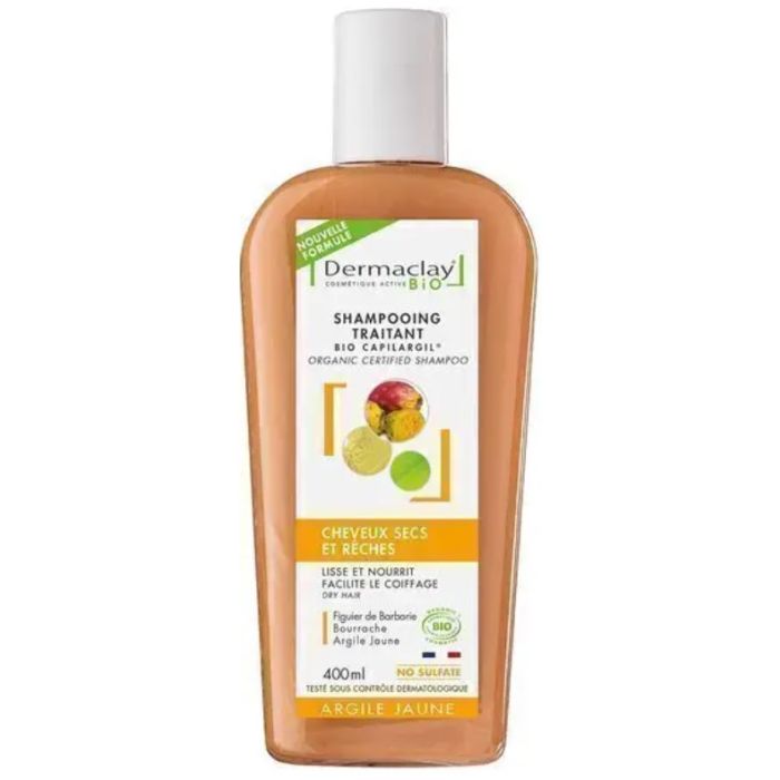 DERMACLAY Shampooing Cheveux Secs et Rèches Bio 250ml