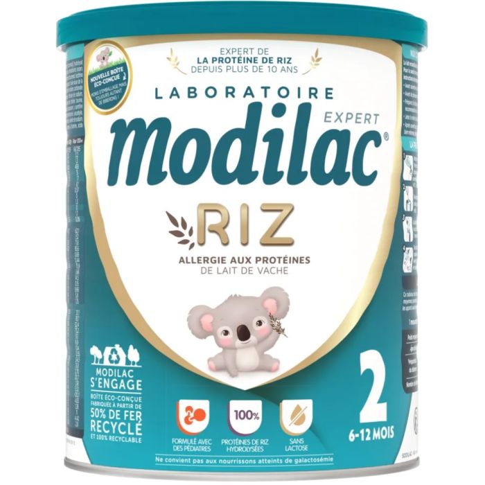 MODILAC Expert 2 Riz protéines de riz (6 - 36 mois) 800g