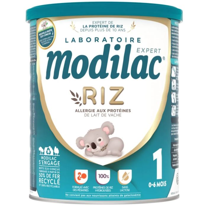 MODILAC Expert RIZ 1er age Boite de 800g - photo de face 