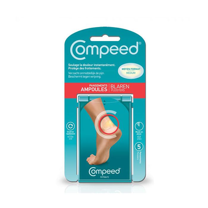COMPEED Pansements Ampoules MOYEN FORMAT x5