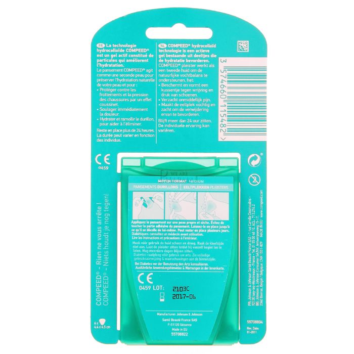 Compeed pansements durillons moyen format x6