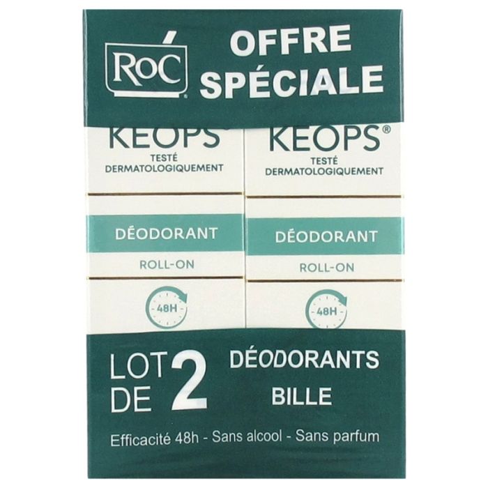 KEOPS DEODORANT A BILLE ROC 30ML x 2