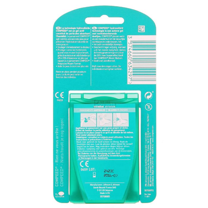 Compeed pansement ampoules extreme x5