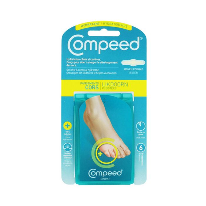 COMPEED Cors Moyen Format x6 pansements