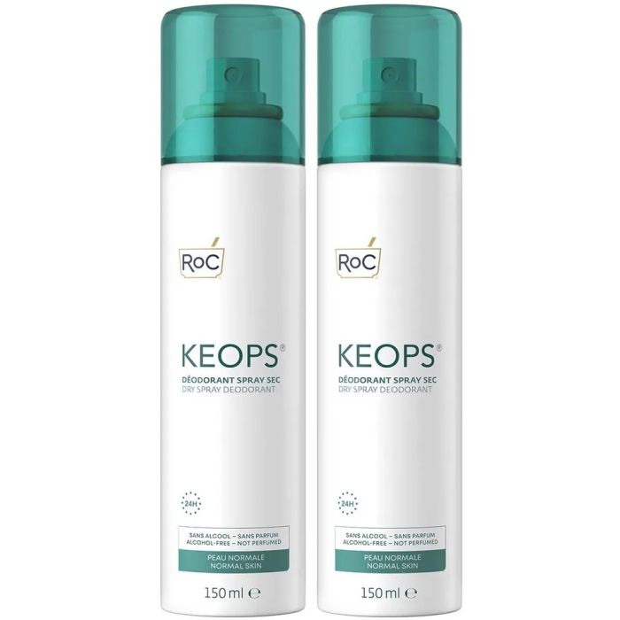 ROC KEOPS Déodorant Spray Sec 2x150ml