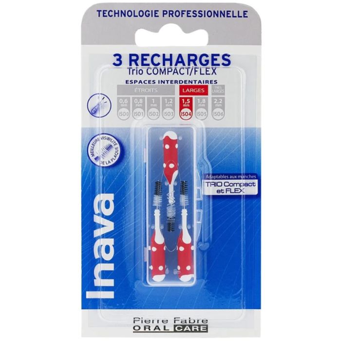 INAVA TRIO COMPACTLarge 6-4mm ISO4 - 3 Brossettes