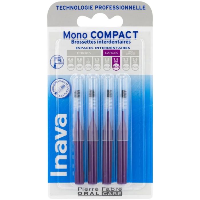INAVA Mono Compact 1.8mm - ISO 5 (Violet) - 4 Brossettes