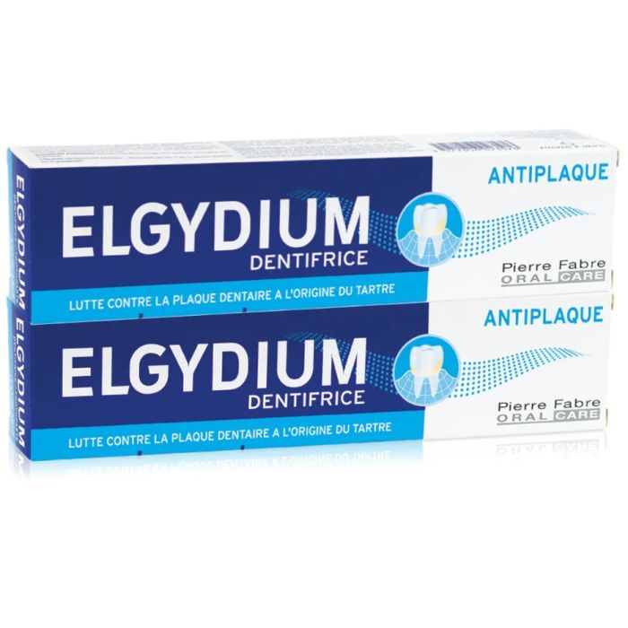 Elgydium Dentifrice anti-plaque 2x75ml