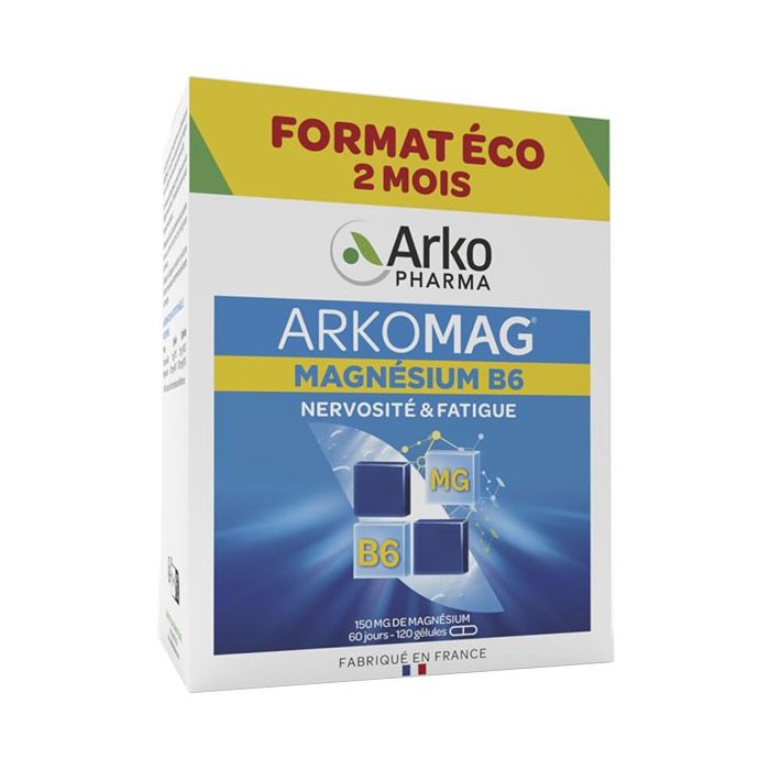 ARKOPHARMA Magnesium Vitamine B6 - 2x60 gélules