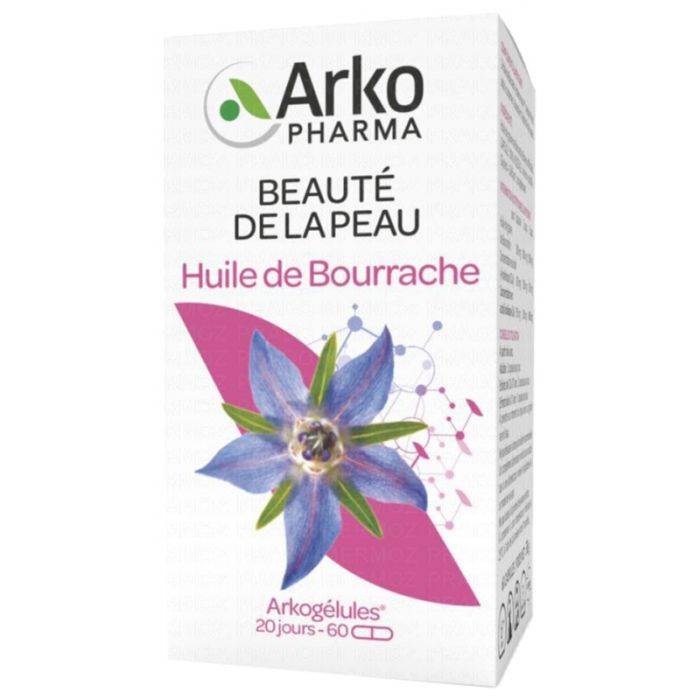 ARKOGELULES HUILE DE BOURRACHE  ARKOPHARMA 60 GELULES