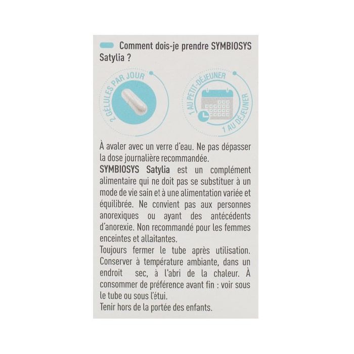 Symbiosys satylia 28 gelules