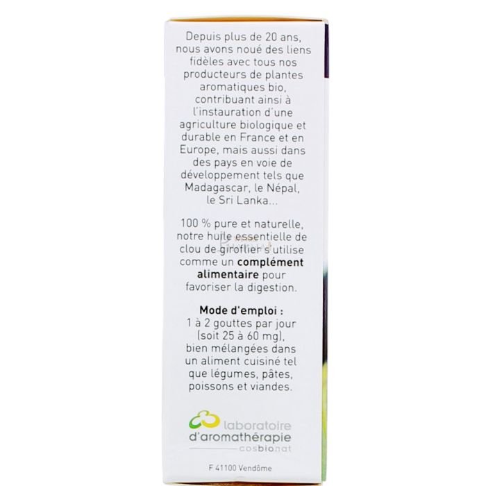 Huile essentielle de clou de giroflier docteur valnet 5ml