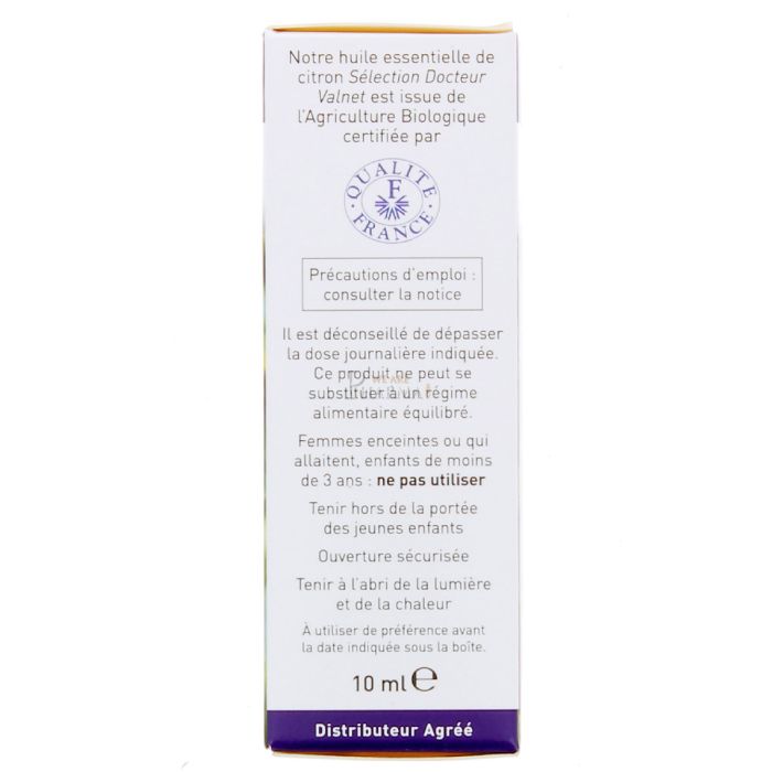 Huile essentielle de citron docteur valnet 10ml