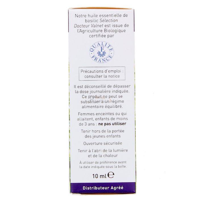 Huile essentielle de basilic docteur valnet 10ml