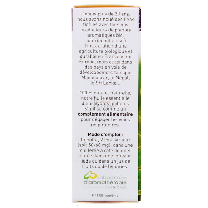 Huile essentielle d'eucalyptus docteur valnet 10ml