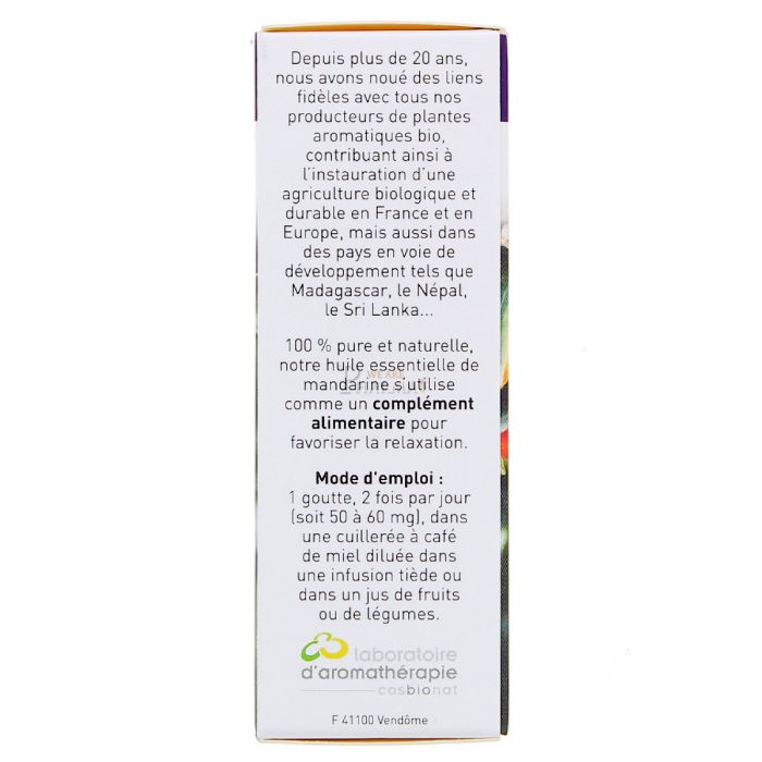 Huile essentielle de mandarine docteur valnet 10ml