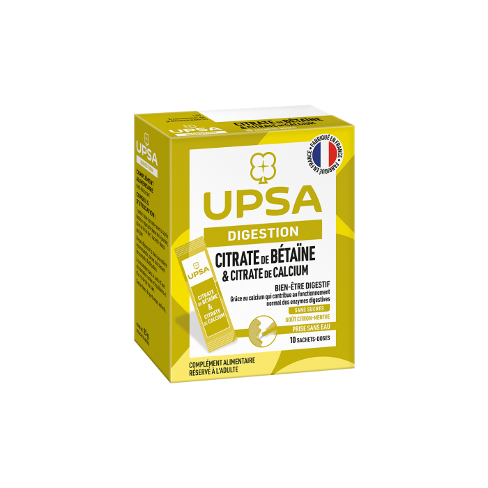 Citrate de betaine et citrate de calcium - stick sans eau x10 digestion facilitee