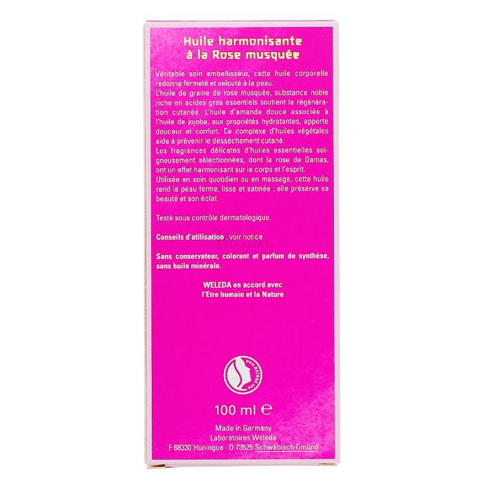 Weleda huile harmonisante a la rose musquee 100ml