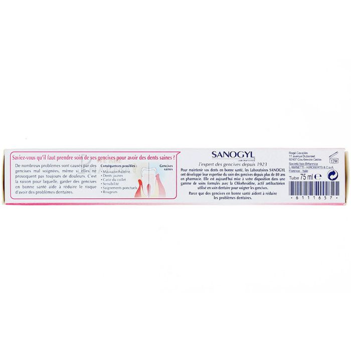 Sanogyl Dentifrice pate soin gencives sensibles 75ml