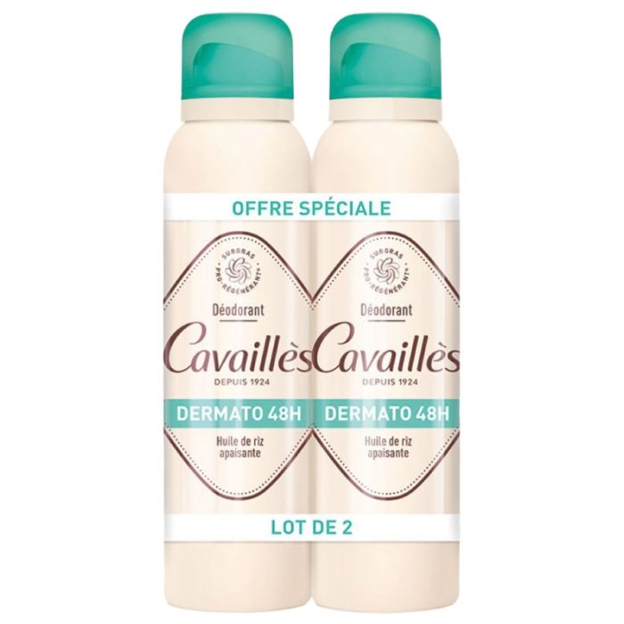 Cavaillès Déodorant Dermato 48H Spray 2x150ml