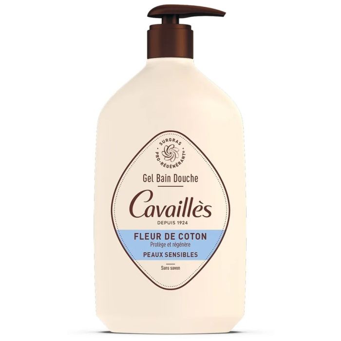 Cavailles Gel Douche Surgras Fleur de Coton 1L