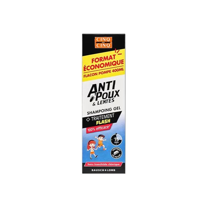 Cinq sur Cinq Anti poux & Lentes Shampooing Gel 400ml + Peigne
