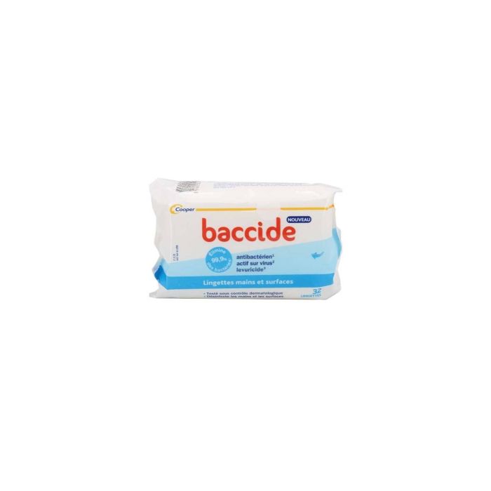 Baccide lingettes pocket sachet 32