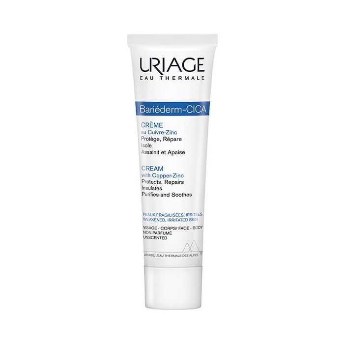 Uriage bariéderm-cica crème cuivre-zinc réparatrice peaux abîmées 40 ml