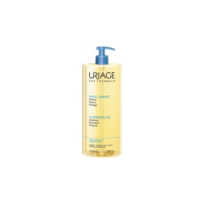 Uriage huile lavante corps peaux sensibles sans savon 1l - douceur et hydratation