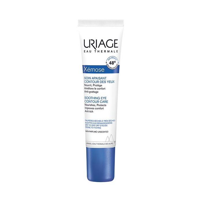 Uriage xémose soin apaisant contour des yeux peaux sèches atopiques 15ml