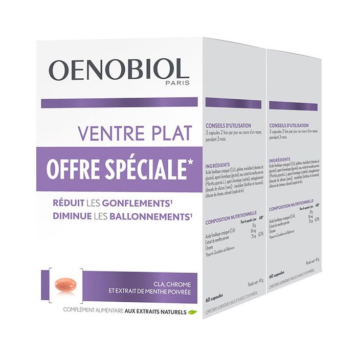 OENOBIOL FEMME 45+ VENTRE PLAT 2 x 60 CAPSULES