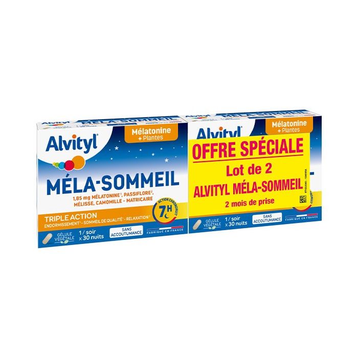 GOVITAL Mela-sommeil LOT 2 x 30 Gélules