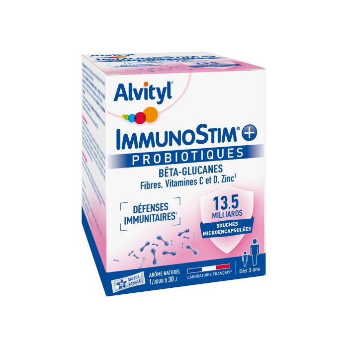 ALVITYL ImmunoStim Probiotiques 30 sticks Dès 3 ans