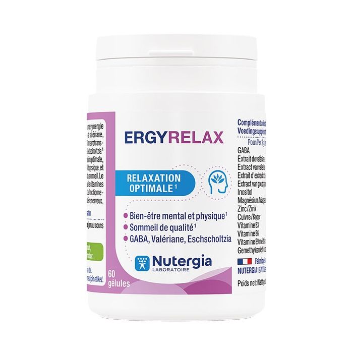 Nutergia ergyrelax 60 gelules - bien-etre sommeil relaxation