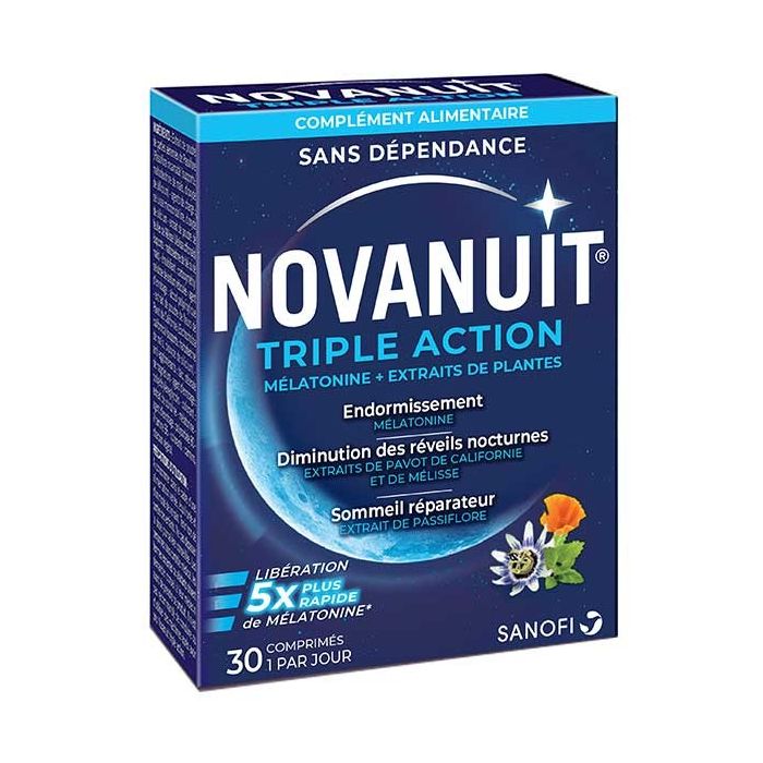 Novanuit triple action sommeil 30 comprimes