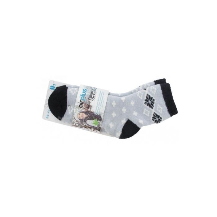 Airplus Chaussettes Noir Flocon Blanc