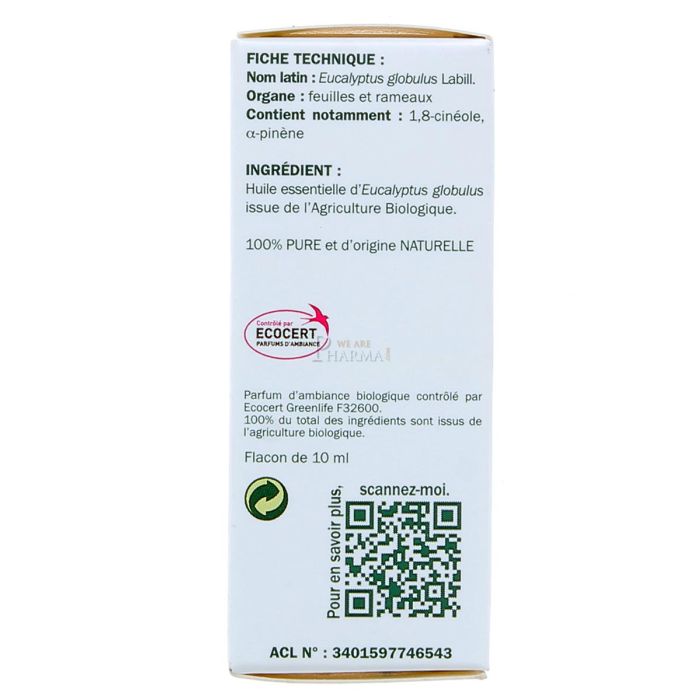 Huile essentielle eucalyptus globuleux naturactive 10ml