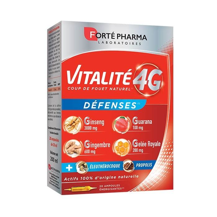 VITALITE 4G DEFENSES FORTE PHARMA AMPOULES