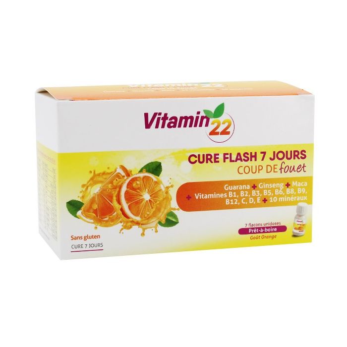 INELDEA Vitamin'22 Cure Flash 7/7 Flacons Unidoses