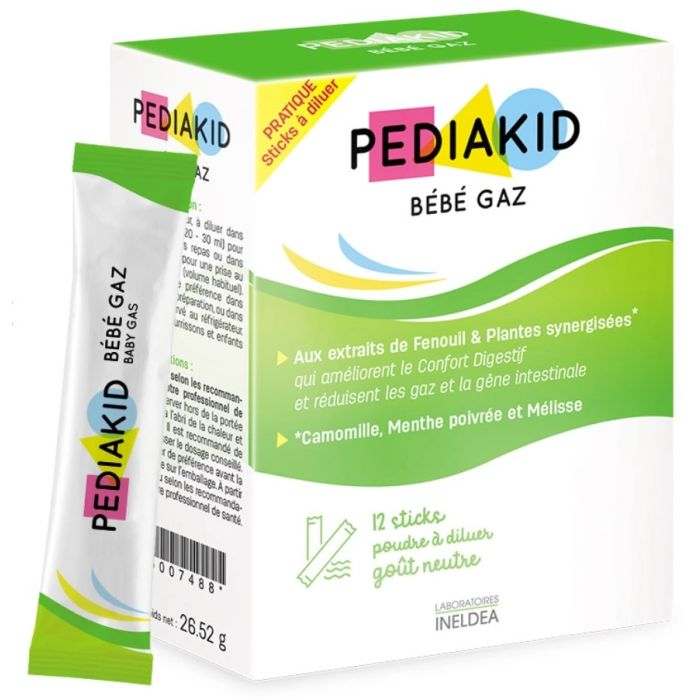 Pediakid Bébé Gaz étui de 12 sticks
