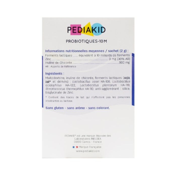 Pediakid probiotiques-10m x 10 sachets de 2g