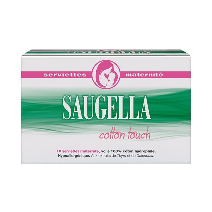 Saugella Cotton Touch Serviette Maternité 10 protections