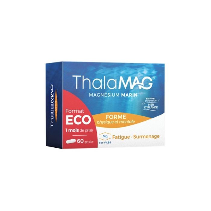 THALAMAG Magnésium Marin Vitalité Fer + Vitamine B9 60 gélules