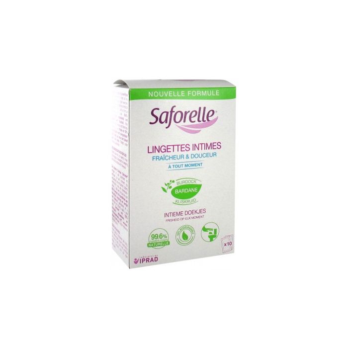 Saforelle lingettes individuelles/10