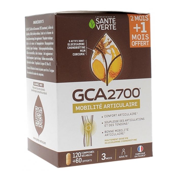 Sante verte GCA 2700 - 2mois+1offert - articulations et confort musculaire