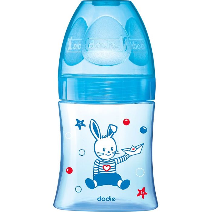 DODIE Biberon Initiation+ Bleu Débit 1 - 150ml